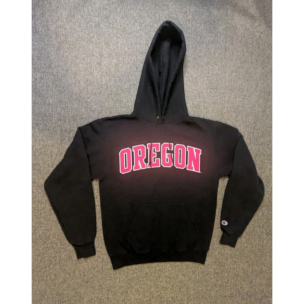 Champion University of Oregon Ducks Hoodie Spellout Logo Pullover S Sweatshirt